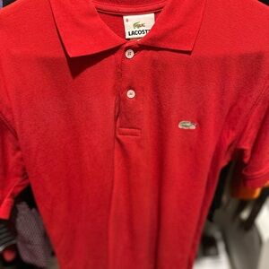 Lacoste Red Polo Shirt Classic Design